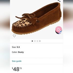 NWOT Minnetonka Moccasons, Size 2, Perfect condition,